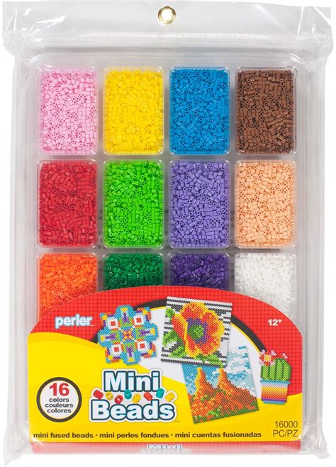 Perler 80-17552 Summer Colors Mini Beads Tray, 16000pcs : Amazon.in ...