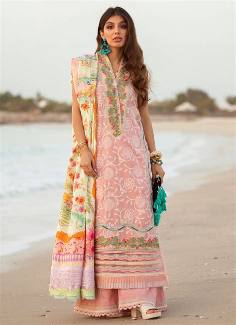 Farah Talib Aziz Luxury Lawn Collection 2022 – Aruba Rose – YourLibaas