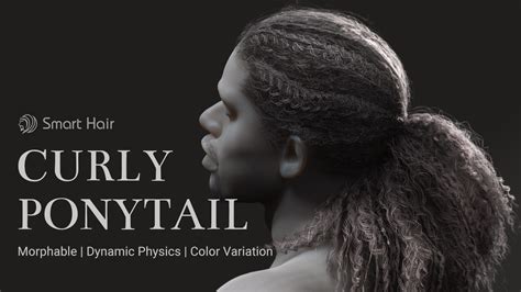 Curly Ponytail Hair - Character Creator/Hair - Reallusion Content Store