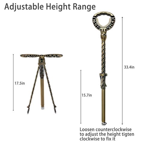 ALEVMOOM Cane Stool Walking Stools for Adults Portable Walking Cane ...