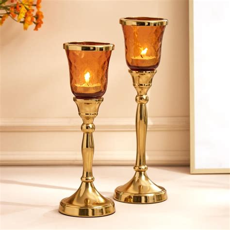 Buy Fiesta Glass Bubbled Pedestal T-Light Holder from Home Centre at ...