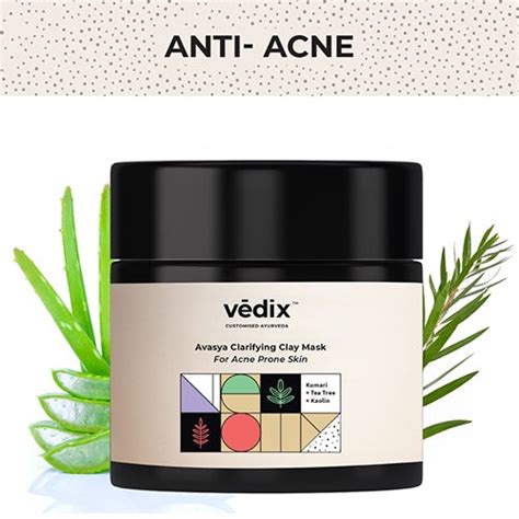 Buy Avasya Clarifying Clay Mask For Acne Prone Skin (100ml) – Vedix