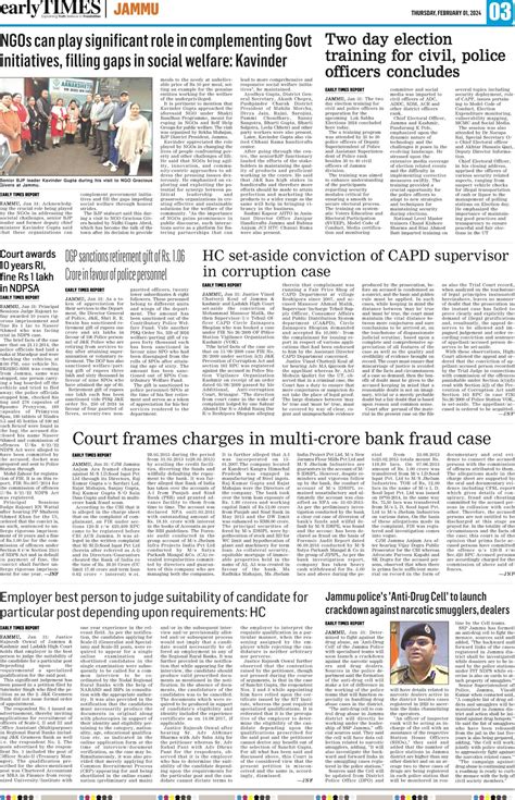 Early Times: Leading Newspaper Jammu Kashmir, Latest News about Jammu ...
