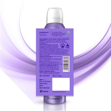 Secret Temptation Romance Body Deodorant, 150 ml Price, Uses, Side ...