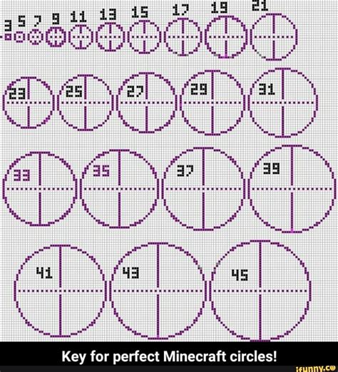minecraft circle guide | Minecraft circles, Minecraft crafts, Minecraft ...