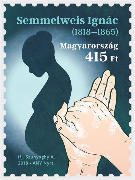 Ignac Semmelweis – Obstetrician and Gynaecologist-Hungary 2018 – Stamp ...