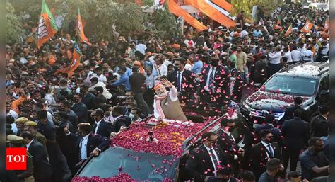 Election round-up: PM Narendra Modi holds road show; Cong, SP campaign ...
