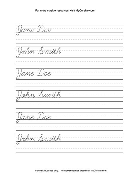 Cursive Writing Sheet Maker