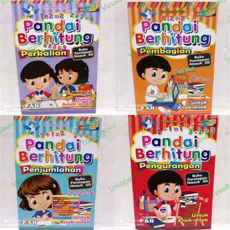 Jual BUKU PANDAI BERHITUNG PENGURANGAN/PENJUMLAHAN/PERKALIAN/PEMBAGIAN ...