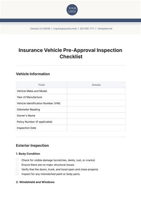 Free Weekly Vehicle Checklist Format Template to Edit Online