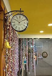 Buy SellPlus Black Iron 8 Inch Victoria Station Clock London Vintage ...