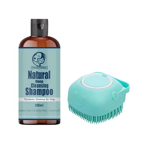 Pet Rosemary Shampoo & Silicone Dispenser Grooming Combo – Foodie Puppies