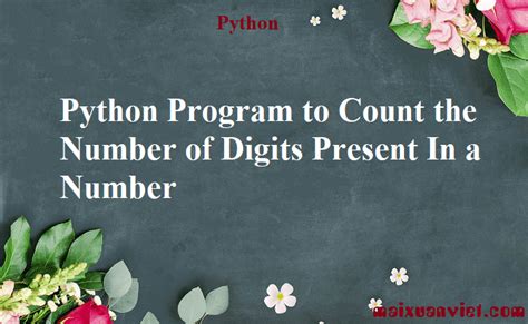 Image result for Count Number of Digits in Python