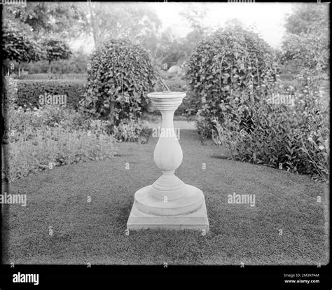 Peabody, Andover Street, views, sundial on Mrs. Jacob C. Rogers Estate ...