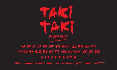 Taki Taki Alphabet Vector, chinese brush, Pro Vector 4374864 Vector Art ...