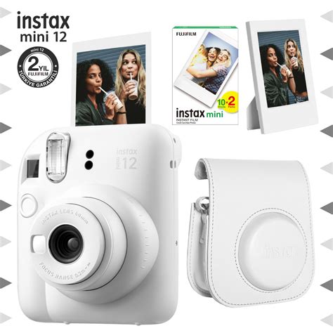 instax mini 12 набор + 20 Картридж + фоторамка и кожаный футляр купить ...