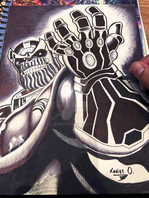 THANOS DRAWING by xavier-sketches on DeviantArt