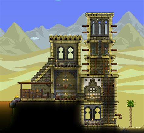 Terraria desert outpost - Imgur | Terraria house ideas, Terraria house ...