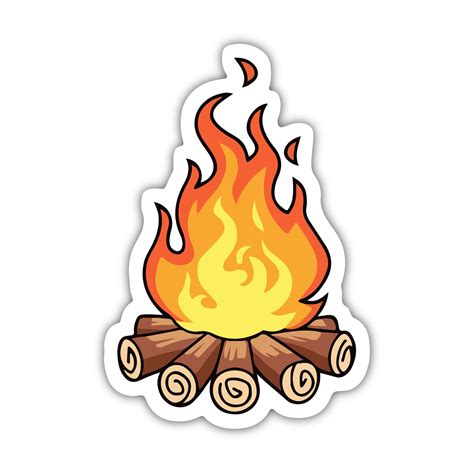 Camp fire Sticker – stickystore
