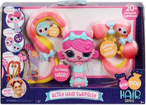 Pop Pop Hair Surprise Ultra Hair Surprise with 20+ Surprises : Amazon ...