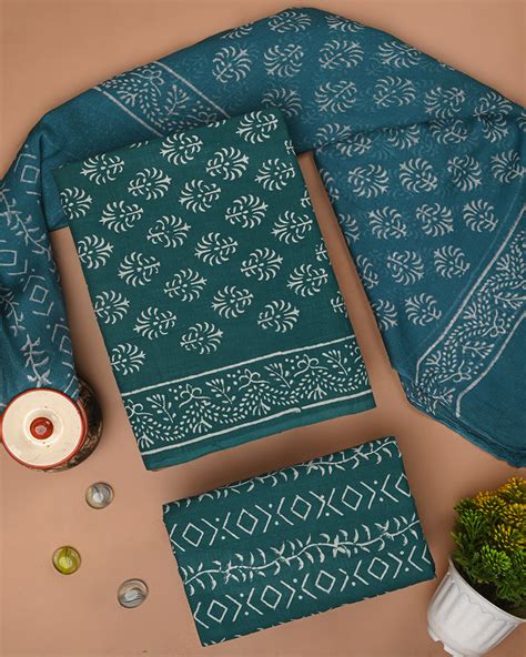 Buy Hand Block Sanganeri Print Suits at BagruStore
