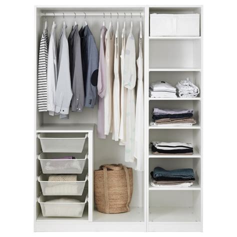 PAX / BERGSBO wardrobe, white/white, 150x60x201 cm (59x235/8x791/4") - IKEA
