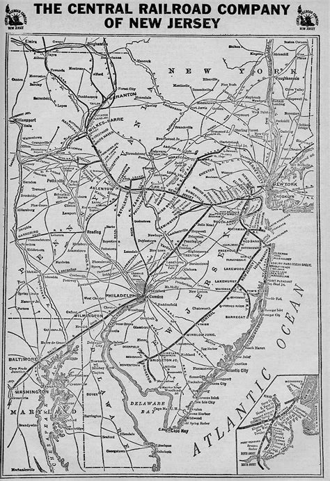 Jersey Central Railroad (CNJ): Map, Rosters, History