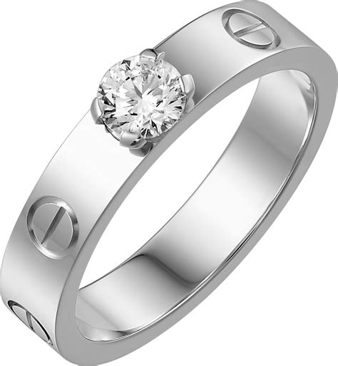 #LOVE# solitaire, brilliant-cut diamond