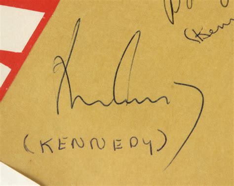 Lot Detail - 1960 John F. Kennedy and Jacqueline Kennedy Signed ...