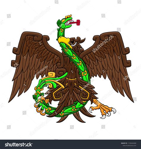 Mexican Eagle Art Vibrant Mexican Eagle Wallpaper