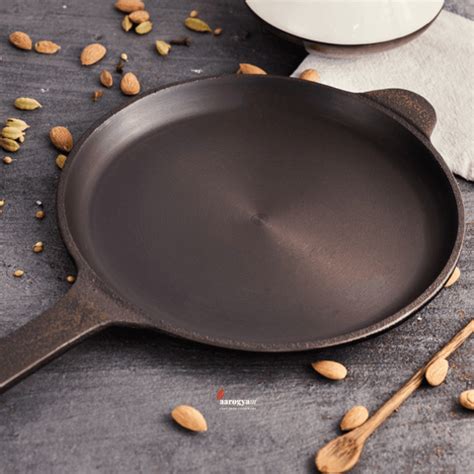 Cast Iron Omelet Pan/Tawa 8 Inch (20 cm) – Heavy Duty Fry Pan for ...
