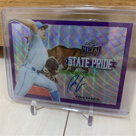 Yahoo!オークション - 2019 leaf metal draft Ryan Garcia auto