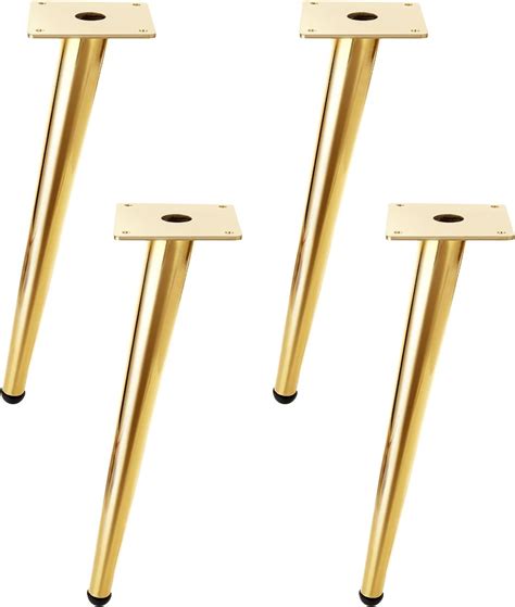 LIVTE 12 Inch Gold Furniture Legs, Set of 4 Metal India | Ubuy