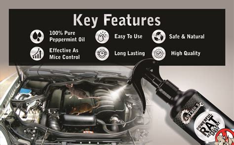 Antson Rat Repellent Spray for Cars, No Entry Rat Repellent Car Spray ...