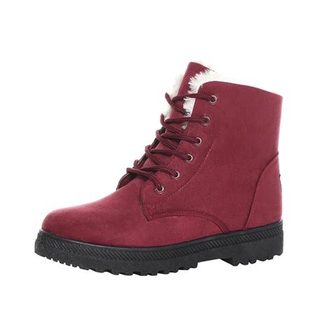 BELLZELY Wide Width Women Shoes Clearance Snow Boots Women's Casual ...