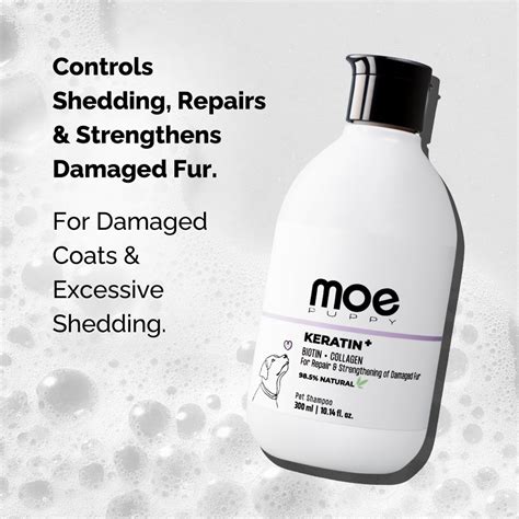 Keratin+ Anti-Hairfall Shampoo | Best Dog hair fall shampoo – Moe Puppy