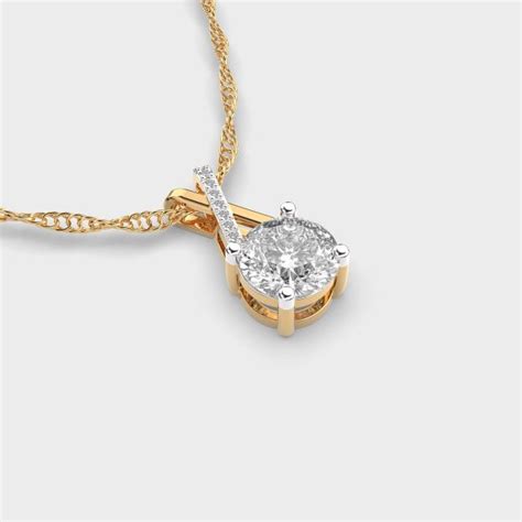 Nova Loop Padma Cut Diamond Pendant Without Chain