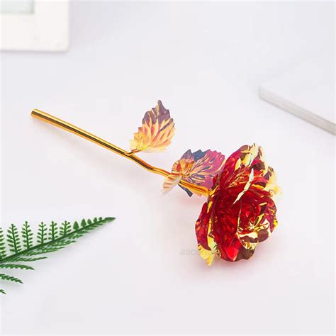 Buy ascension Plastic Colorful Rose for Valentine Day Gift Artificial ...