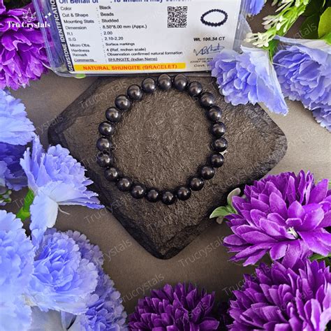 Shungite Bracelet for EMF Protection – Trucrystals.in