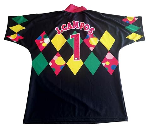 Jorge Campos Signed Team Mexico Jersey (Beckett) | Pristine Auction