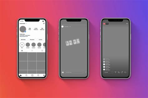 Instagram grid template mockup - herystandard