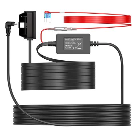 Rexing Dash Cam Hardwire Kit with OBD Interface, 24/7 Parking Mode, ACC Detection, Low Voltage ...