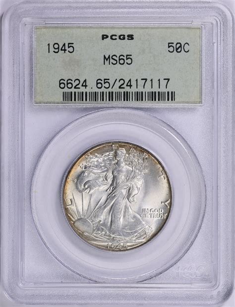 1945 Walking Liberty Half Dollar PCGS MS-65 OGH (Item 1944832 ...