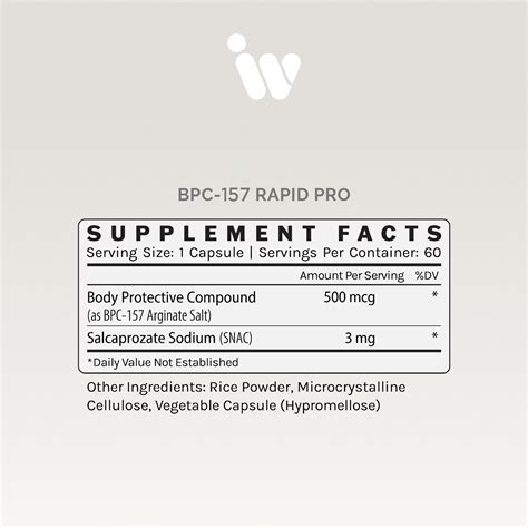 BPC-157 RAPID PRO - 500MCG | BPC-157 Supplement – Infiniwell