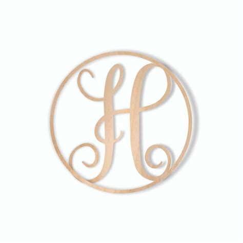 Letter H Fancy