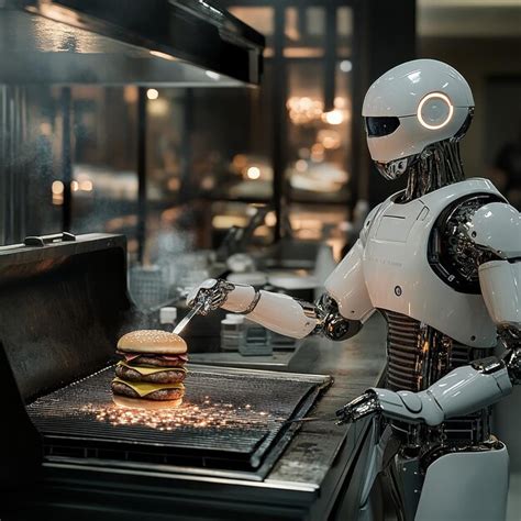 Robot Cooking Burger 的图像结果