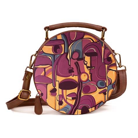 Women’s Round Box Sling Bag Memories in Disguise Shop Online Now – Kalankit