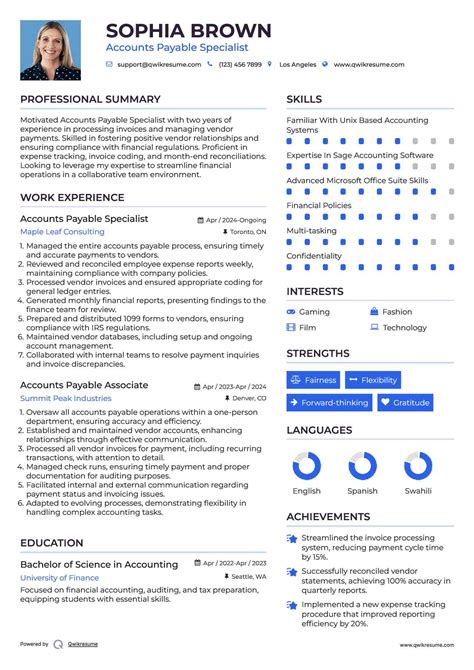 10+ Accounts Payable Specialist Resume Samples & Templates for 2025