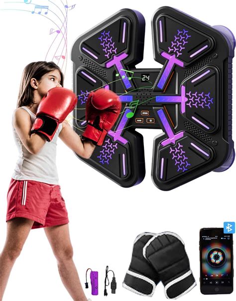 LITTCO 2025 Upgrade New Smart Music Boxing Machine with Boxing Gloves ...