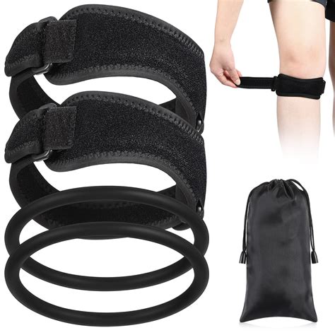 Amazon.com: Motionchic 2 Set Patella Bands Basketball Patella Tendon Support Strap Silicone Knee ...